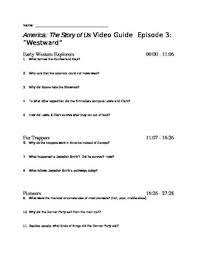 Do right click on the snapshot, then pick save picture as… after that you have authorization to revise the file name and the. America The Story Of Us Episode 3 Westward Viewing Guide Westward Stories Story