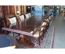 This 7 piece standard height dining set is the perfect addition to your dining room. Stanley Furniture Elegant Mahogany Finish Dining Room Table Set Table With 2 Leafs And 8 Chairs