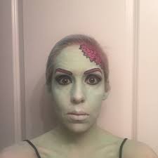 pop art zombie makeup more face