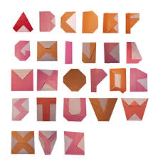 Origami Typeface Origami Font Origami Alphabet Art