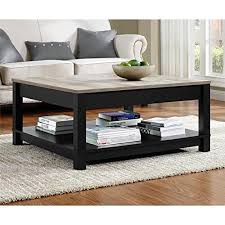 5 out of 5 stars. Modern Sturdy Decorative Chic Style Contemporary Rustic Transitional Square Matte Black Wood Coffee Table Buy Online In Faroe Islands At Faroe Desertcart Com Productid 31271557