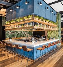Sling Bar Stool Upholsteredcamel Eco Leather In 2020 Modern Restaurant Design Bar Interior Design Bar Design Restaurant