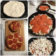 Homemade Pepperoni Pizza In Cast Iron Food In 2020 Food Homemade Pepperoni Pizza Food Network Recipes