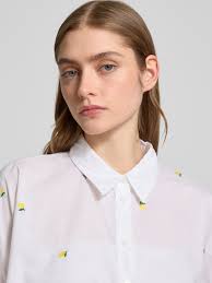 Only Boxy Fit Hemdbluse aus reiner Baumwolle Modell 'NEW LINA GRACE'  (weiss) online kaufen