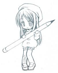 Chibi Pencil Cleared Chibi Drawings Anime Drawings Anime Art