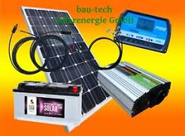 Außerdem gibt es eine vermittlung und beratung zu photovoltaik und solarthermie, so wie viele. 100watt Garten Camping Solaranlage 12 Volt Set Spannungswandler Solarbatterie Ebay
