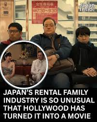 Japan's rental family industry is so unusual that Hollywood has turned it  into a movie. In November, Brendan Fraser stars in Rental Family, a film  where he plays an American who gets
