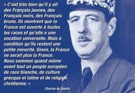 Europa moet dominant blank zijn!' Wat is er fout a/ deze uitspraak v/  @tomvangrieken? Helemaal niks... Of vrij naar de Franse president  #DeGaulle: 'Vlaanderen telt zwarte, bruine en gele Vlamingen maar ze