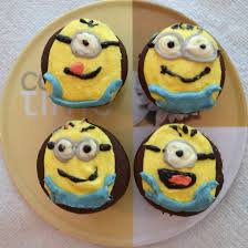You can use ganache, i used buttercream. Minion Cupcakes I Could Major In Cupcakes