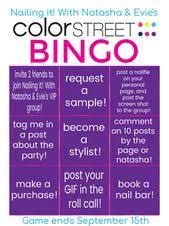 The king zilla proudly presents: Bingo Game For Color Street Facebook Nail Bar Engagement Color Street Color Street Nails Facebook Party Graphics