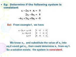 Chapter 1 Linear Equations In Linear Algebra Ppt Download