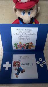Inviti Con Super Mario Festa A Tema Mario Festa Di Compleanno Super Mario Super Mario