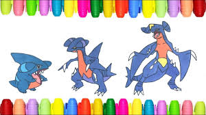 Beautiful pokemon mega garchomp coloring pages coloring pages download. Pokemon Coloring Pages Gible Gabite And Garchomp Youtube