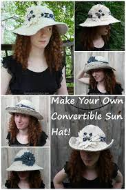 Diy Sun Hat Made With Twisted Strips Of Fabric Diy Sun Hat Summer Sun Hat Make Your Own Hat