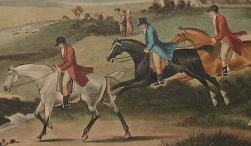 Sporting Art, Hunting, Fox Hunt, George Morland, Antique Print, 1808 | George Glazer Gallery, Antiques