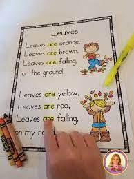 Children read pictures to understand, they make pictures to tell what they mean. this connection is strengthened in rebus poems, which specifically connect drawing and writing. Fall Poems For Shared Reading English Poems For Kids Simple Poems For Kids Shared Reading Poems