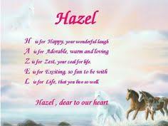 Meaning Of Hazel Google Search Poems About Girls Hazel Name Poems