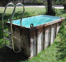 Trash Dumpster Swimming Pool Pool Im Garten Pool Garten