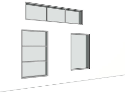 Revit Parametric Picture Fixed Window Families With Grid 3d Model Windows Medical Office Interior Picture Windows