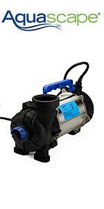 The aquascapepro 7500 pond pump provides high flow rates and works efficiently at high head heights, pumping 7,500 gph. Amazon Com Aquascape 20004 Aquascapepro 7500 Submersible Pump For Ponds Silver Pond Water Pumps Garden Outdoor