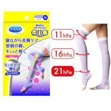 Dr Scholl Medi Qtto Open Toe Compression Socks Sleepwear Long Type Shopee Singapore
