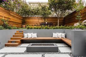 Patio furniture is a great way to transform your patio experience into a relaxing or entertaining area. This San Francisco Renovation Project Included An Updated Multi Level Garden Outdoor Patio Designs Modern Outdoor Patio Modern Backyard