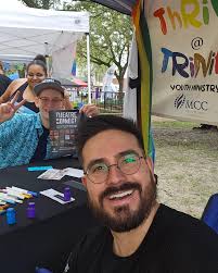 Meet Theatre Connect's Executive Director! Camilo Reina Munoz, MA (he/him)  Since Theatre Connect's inception in 2017, Camilo has co-directed and  co-facilitated applied theatre programs for over 150 LGBTQIA+ youth and  community members.