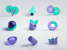 3d icons 3 d