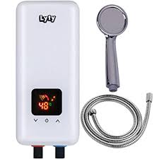 Point of use water heaters is small devices for heating. Buy Instant Tankless Hot Water Heater For Under Sink Shower 5 5kw At 240v 220v Mini Electric Point Of Use Thermostat Water Heater For Bathroom Kitchen On Demand Shower Headwhite Online In