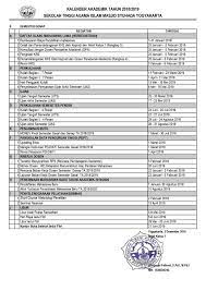 Kalender akademik uad 2018 / 2019. Kalender Akademik Tahun 2018 2019 Semester Genap Staims Yogyakarta