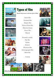 Types Of Films Vocabulary Pictures Film Vocabulary