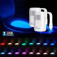 Maybe you would like to learn more about one of these? 2 Pack Rechargeable Toilet Night Lights 16 Color Motion Detection Bathroom Bowl Light Novelty Cool Funny Birthday Gag Stocking Stuffer Gadget Gifts Idea For Adult Kids Men Father Dad Boys Toddlers Amazon Com