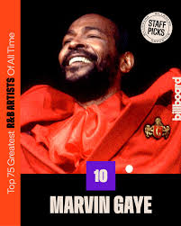 Marvin Gaye ranks No. 10