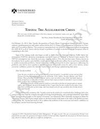 Based on my analysis, i argue that toyota did not in order to fully understand how toyota's crisis management challenges current practices, i although image, identity, and reputation are often mistaken as being the same concept, each has its. Pdf Toyota The Accelerator Crisis