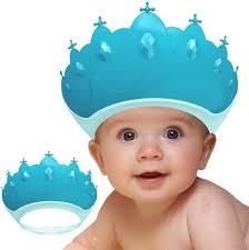 Amazon.com: Baby Shower Cap Shield, Shower Cap for Kids, Visor Hat for Eye  and Ear Protection for 0-9 Years Old Children,Cute Fawn/kitten shape Makes  the Baby Bath More Fun (Blue Fawn) :