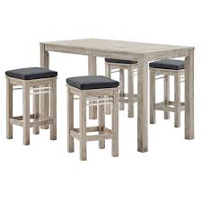 We have chairs and stools at the right height for our bar tables and lower ones to use at kitchen worktops and. Westlake Modern Wooden Outdoor Bar Set Eurway