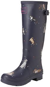 joules womens welly print rain boot