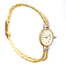 Movado 14k yellow gold white roman dial quartz mens watch. 14k Solid Gold Elysee Cymk Quartz Diamond Ladies Watch Buy Collect Sell