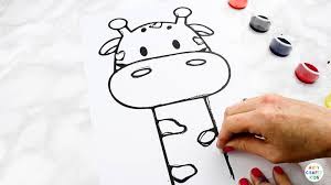 Widely recognized by its long legs, long neck, and its distinctive color and spots, many individuals in the early times initially believed that the giraffe was the result of a camel and leopard hybrid. Abstract Giraffe Painting Idea For Kids Arty Crafty Kids