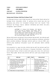 Kalimat interpretasi adalah pesan yang disampaikan penulis kepada pembaca biasanya menyampaikan hikmah dari isi cerita eksemplum. Doc Stilistika Interpretasi Kalimat Aktif Dan Kalimat Pasif Risnasari Rosman Academia Edu