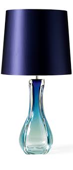 Table Lamps Designer Modern Blue Art Glass Table Lamp So Beautiful One Of Over 3 000 Limited Production Inter Art Glass Table Lamp Blue Glass Lamp Blue Lamp
