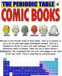 The Comic Book Periodic Table Of The Elements Digital Delights For Learners Periodic Table Chemistry Classroom Comic Books