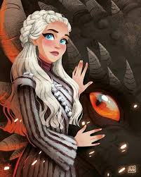 King Queen By Anadragomir Art Jon Or Daenerys Gameofthrones Daenerystargaryen Jonsn Targaryen Art Daenerys Targaryen Art Game Of Thrones Artwork