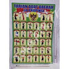 Poster tarian adat poster tarian daerah di tokopedia ∙ promo pengguna baru ∙ cicilan 0% ∙ kurir instan. Jual Poster Tarian Tradisional Adat Khas Daerah Propinsi Nusantara Poster Lainnya Per 5lembar Indonesia Shopee Indonesia