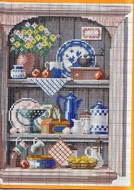 A este entretenido hobby de bordar. Una Bonita Alecena Para La Cocina Cuadros Punto De Cruz Punto De Cruz Punto De Cruz Gratis