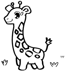 Zurafa Boyama Sayfasi Okuloncesitr Preschool Hayvan Boyama Sayfalari Zurafa Bebek Cizimi