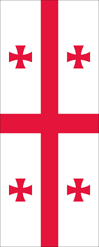 Die flagge von georgien, die zeigen, wie die buchstaben ge auf einigen plattformen. Georgienfahne Hochformat 110 G M Www Flaggenmeer De