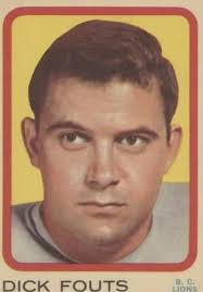 1964 Topps CFL Dick Walton #42 DAMAGED