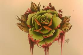 Usually people will have patterns like cross, halo, clouds etc as well when they ink an angel tattooread the rest. Dead Rose By Wickedgoatbaby On Deviantart