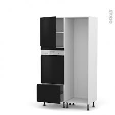 Que votre cuisine soit petite ou spacieuse, elle se doit d'être bien organisée, confortable, pratique et stylée. Colonne De Cuisine Lave Vaisselle Integrable Ipoma Noir Mat L60 X H195 X P58 Cm Oskab